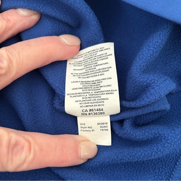 NFL Buffalo Bills Quarter Zip Fleece Pullover Blue Red Team Logo size Small - Picture 12 of 12